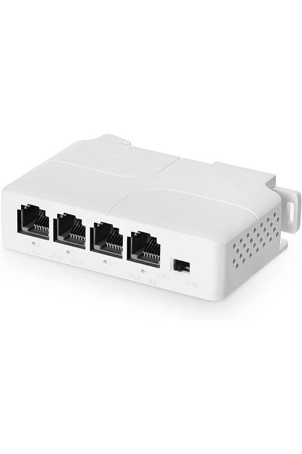 PoE Extender 1 Giriş 3 Çıkış Switch - 1