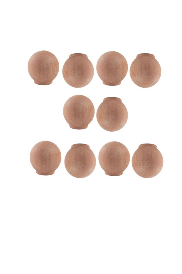 Globe 10 Pcs Wooden Handle Luxury Country Kitchen Furniture Cabinet Drawer Handle Globe10 Pcs