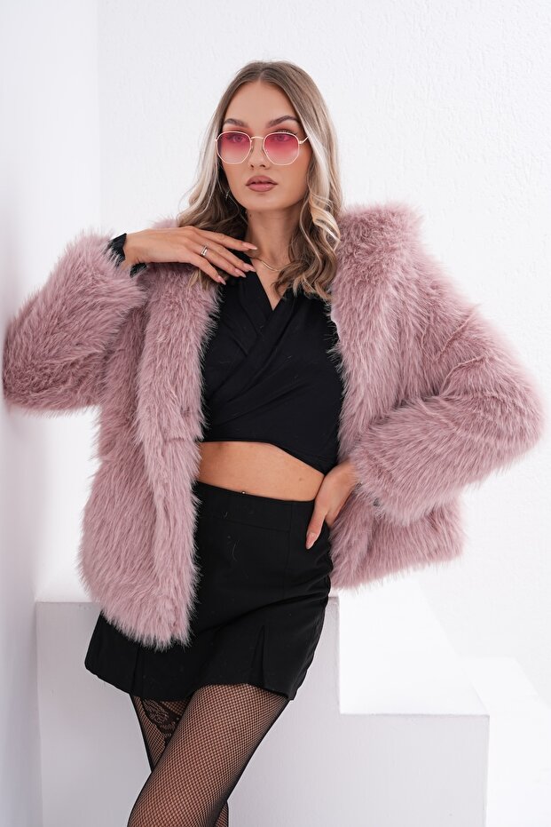 Fur Hooded Jacket - 7