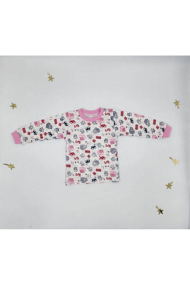 %100 Pamuk Ayıcıklı Ince Mevsimlik Kız Bebek Pijama Takımı Mevsimlik Kız Bebek Pijama Takımı - 2