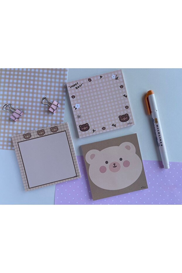Kahve Pati Notluk Set Memopad/notepad/defter - 2