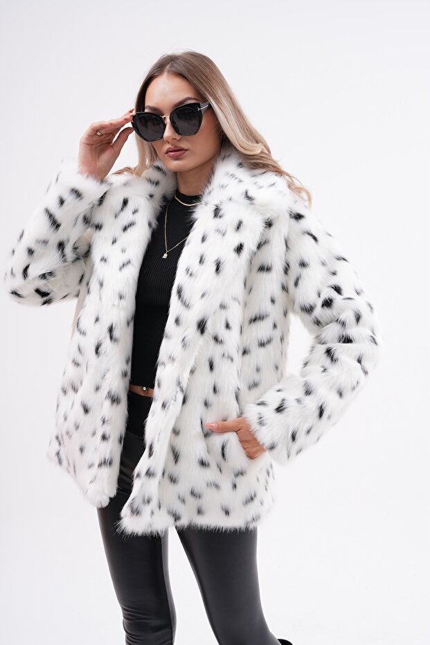 Yakalı Kürk Ceket - 1