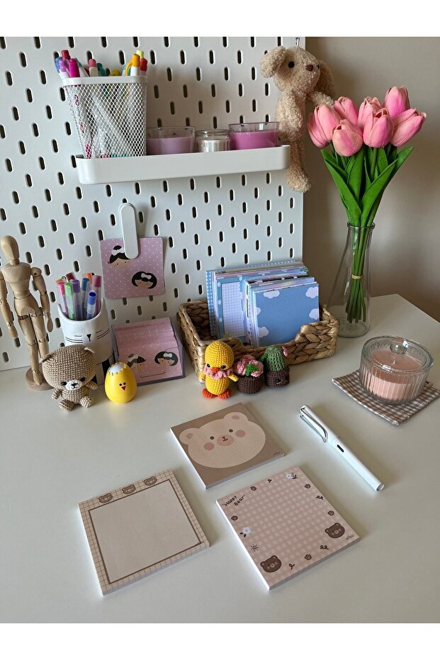 Kahve Pati Notluk Set Memopad/notepad/defter - 3