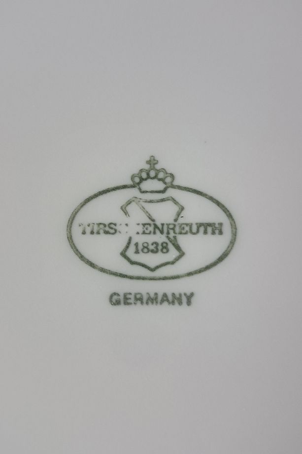 Tirschenreuth Yaz Rüyası Vintage Porselen Pasta Tabağı - 4