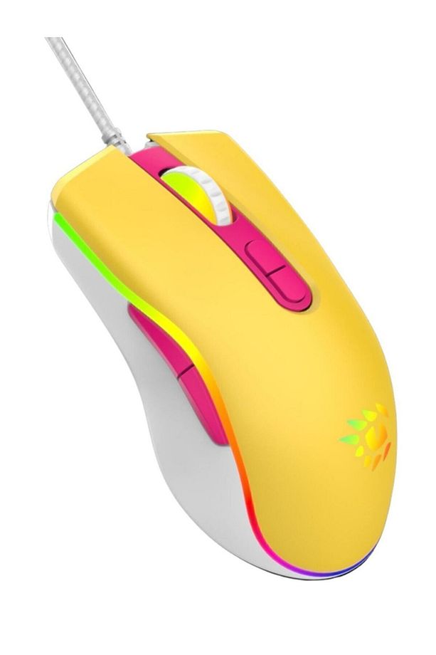 T4-1665 Loot Rgb 7200dpi Sarı Makrolu Gaming Oyuncu Mouse - 5