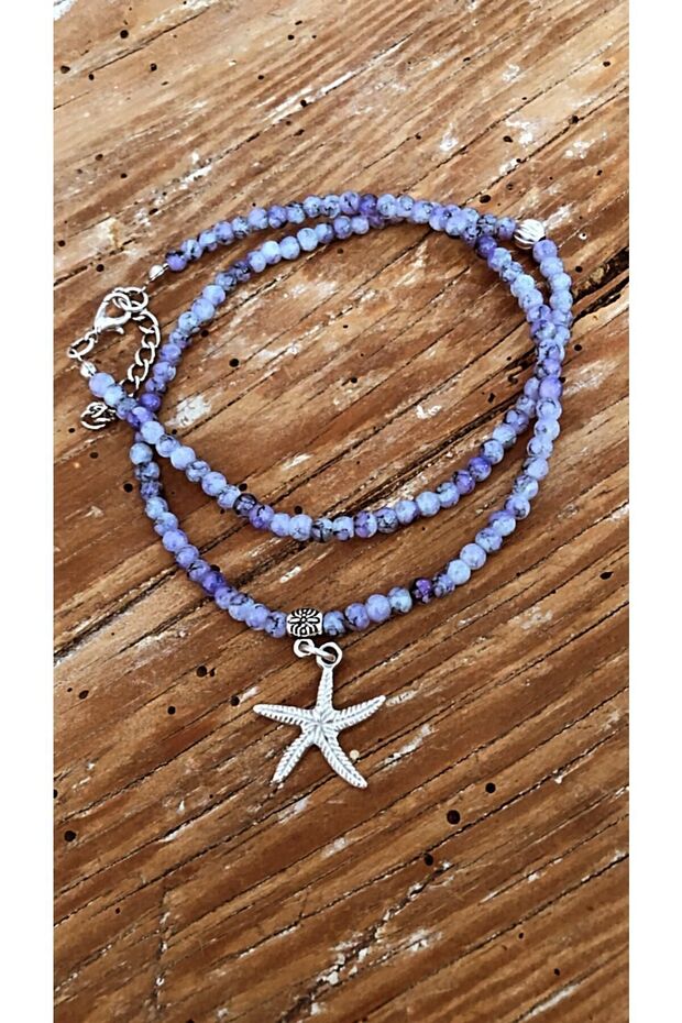 Bead Double Wrap Anklet - 2