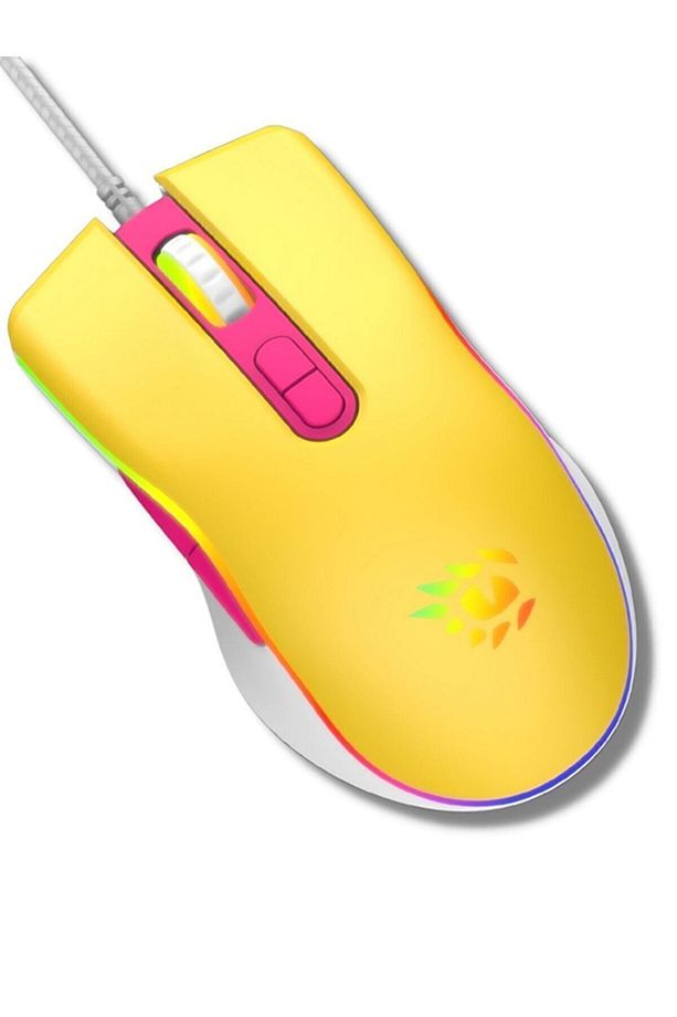 T4-1665 Loot Rgb 7200dpi Sarı Makrolu Gaming Oyuncu Mouse - 4