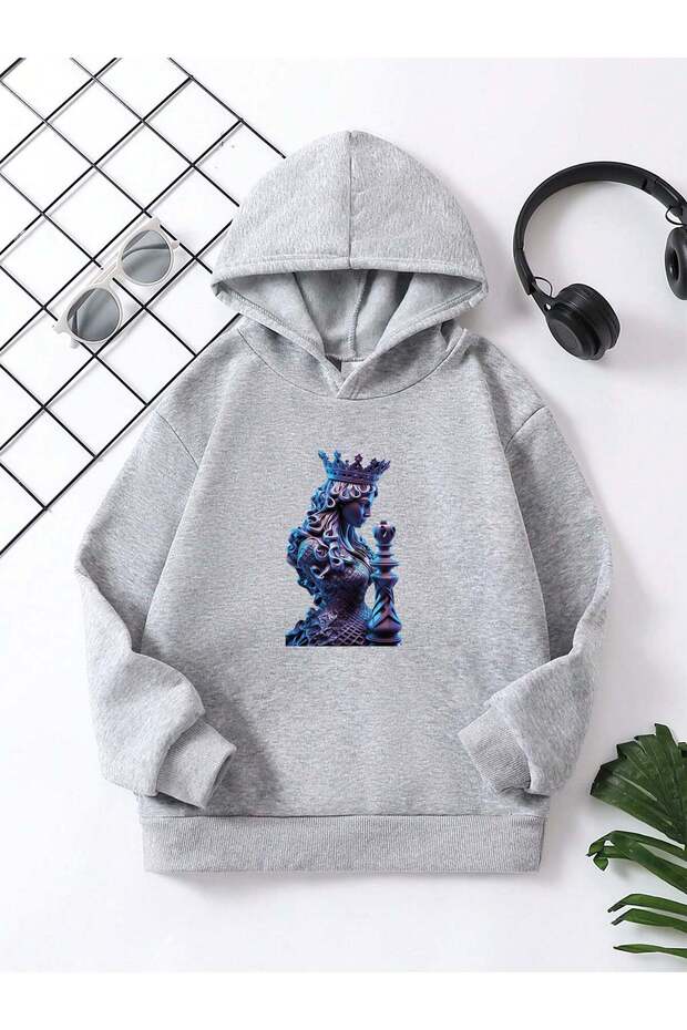 Children's Hooded Printed Sweatshirt