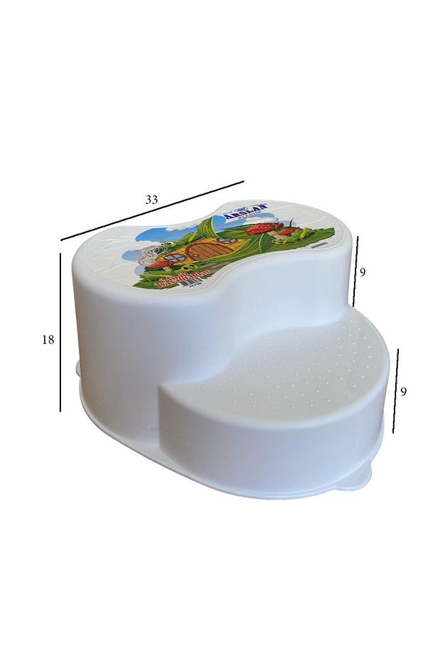 Basamaklı Çocuk Tabure Mutfak Banyo Çocuk Taburesi Tabanı Kaydırmaz Yükseltici Basamak - 2