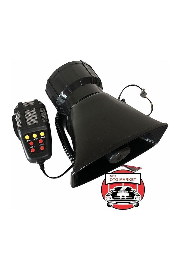 Tiger Marketing 7 Sesli Mikrofonlu Megafon Siren 100 Watt Yüksek Sesli 12 Volt Dat Dat - 2