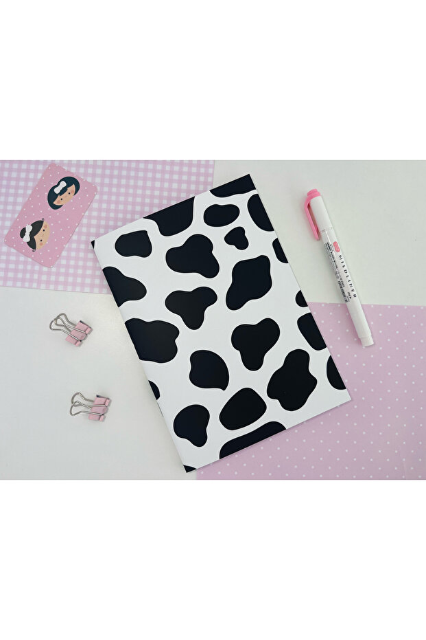 A5 İnek desenli Defter