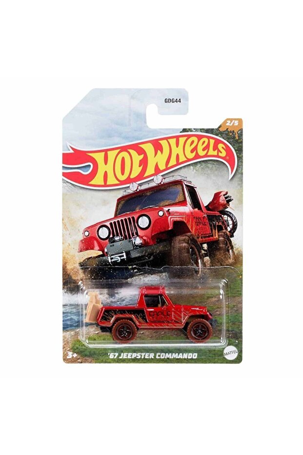 67 Jeepster Commando Mud Runners 7cm Mini Model Araç - 1