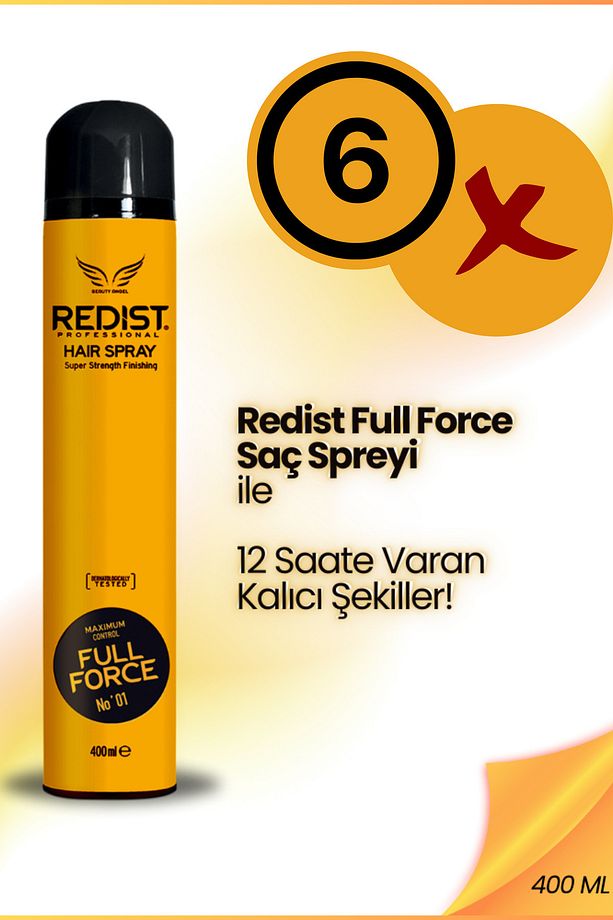 Full Force Extra Sert Saç Spreyi 400 ml 6'li - 1