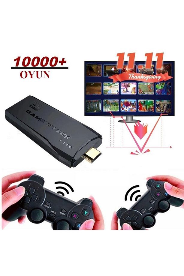 Ps1 Retro Game Stick 10000 Çift Kol Oyun Konsolu - 2