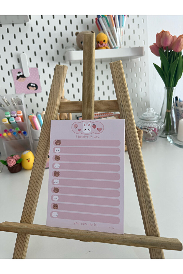A6 Tavşan To Do List Memopad/Notepad/Defter - 3