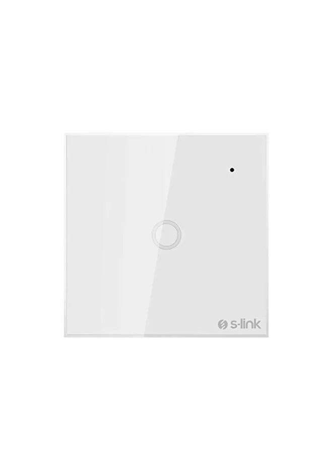 / S-Link Swapp SL-EG31 Kablosuz ve Dokunmatik Aydınlatma Anahtarı 1'Li Wifi TUYA Destekli - 1