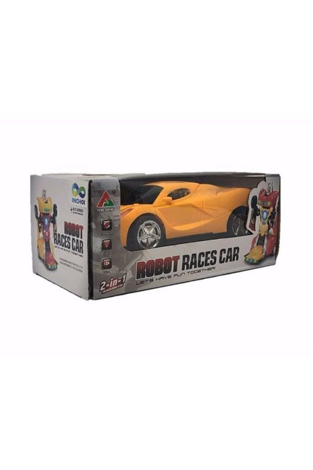 2 In 1 Bumblebee Robota Dönüşen Pilli Işıklı Sesli Camaro Araba - 2