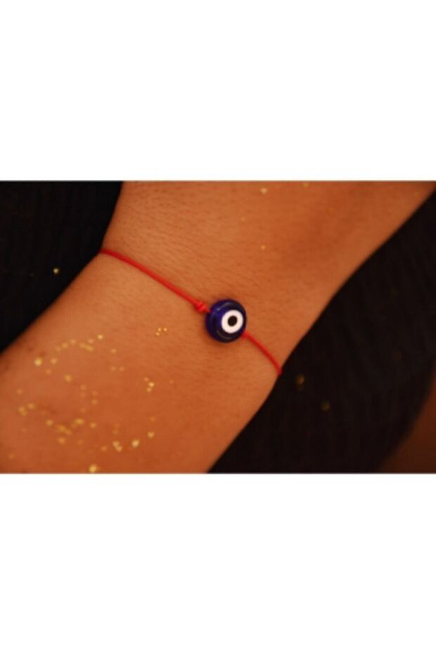 سوار الخيط الأحمر مع حبات عين الشر - 1