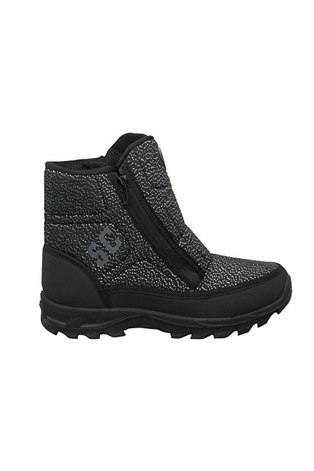 Waterproof Black Silver Women's Boots Z5544tsq