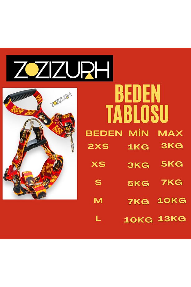 Köpek Tasması ( Göğüs Tasması ) Gezdirme Kayışı Set - 4