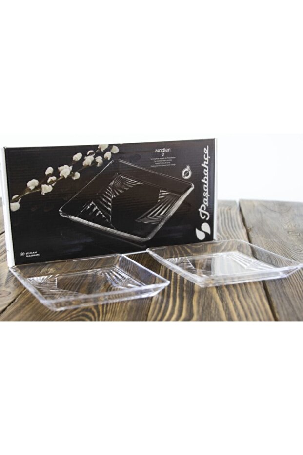 68317 Crystallin Madlen Dessert Plate 2 Li Handmade Orjin. It's in a Box.