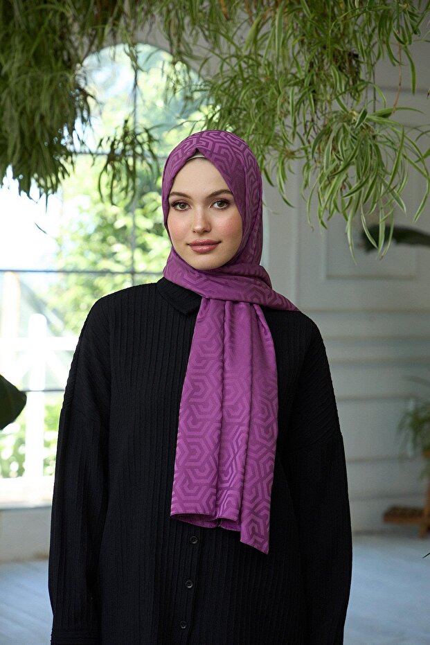 شال جاكار بنمط قطرة - 1