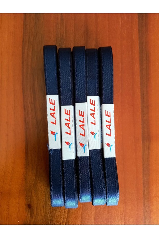 Navy Blue 1 cm Satin Ribbon (5 Rolls) Seten Kurdale (5 X 10 Mt =50 Meters)