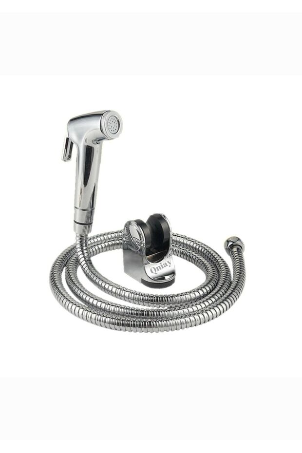 Spiral Bidet with Stainless Double Clamp Gun - Steel Hose