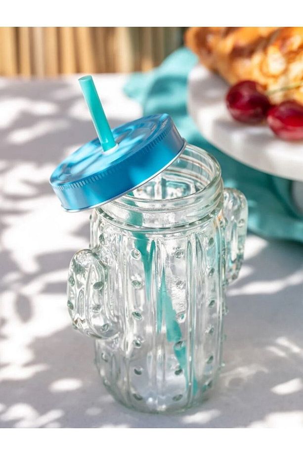 LCW HOME Cam Kaktüs Desenli Bardak 400 Ml - 2