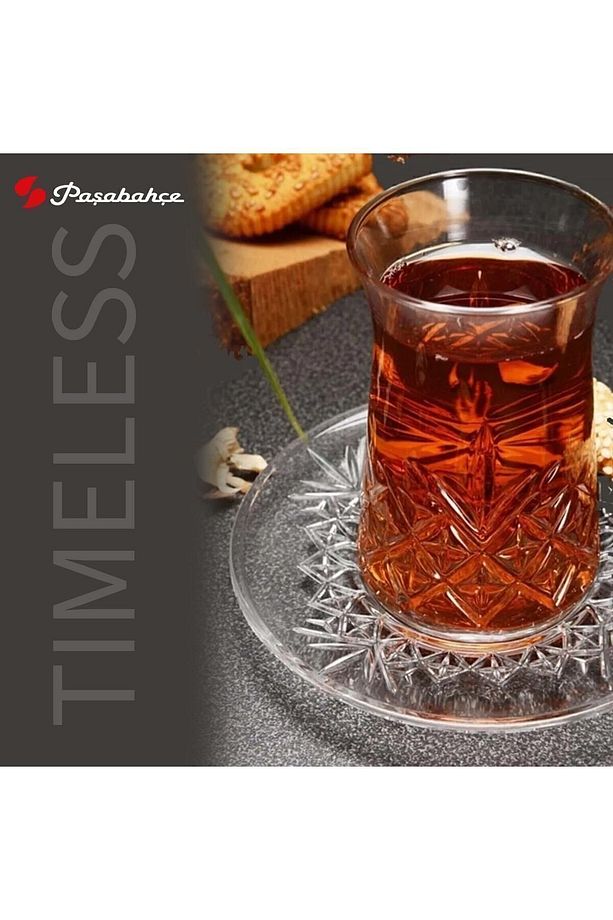 Timeless Çay Bardağı Ve Çay Tabağı Seti 12 Kişilik 24 Parça - 3