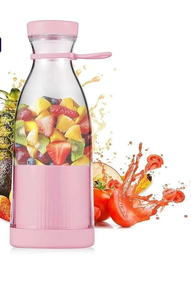 Taşınabilir Blender Şişe Smoothie, Shake Yapıcı, Mini Blender Usb Şarj Edilebilir, 350 Ml - 1