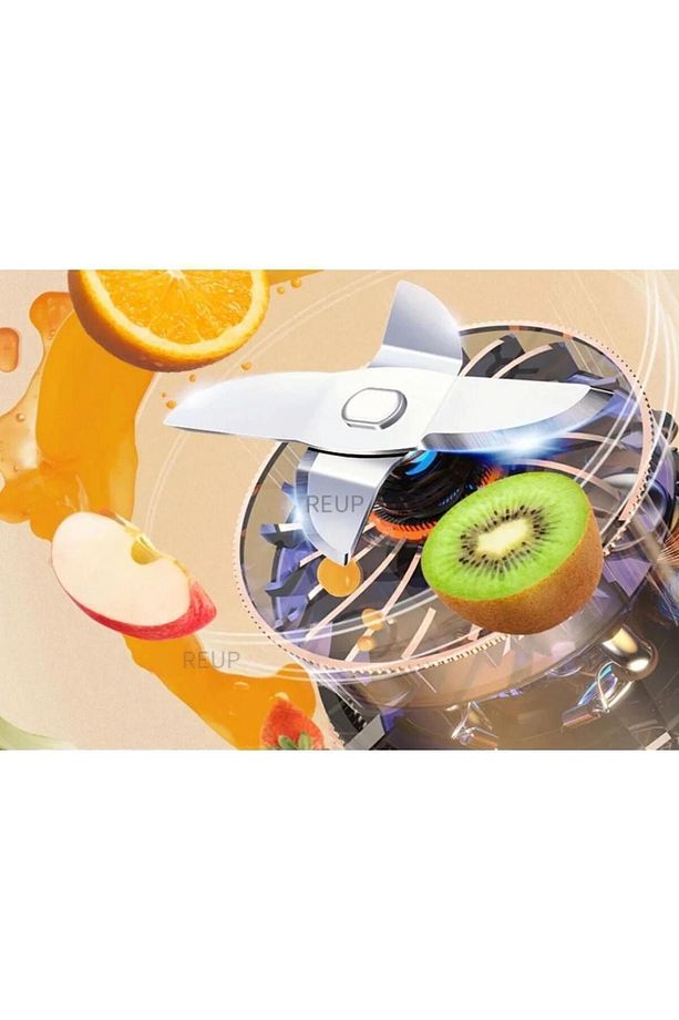 Taşınabilir Blender Şişe Smoothie, Shake Yapıcı, Mini Blender Usb Şarj Edilebilir, 350 Ml - 5