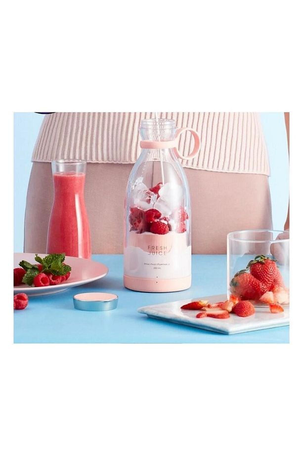 Taşınabilir Blender Şişe Smoothie, Shake Yapıcı, Mini Blender Usb Şarj Edilebilir, 350 Ml - 4