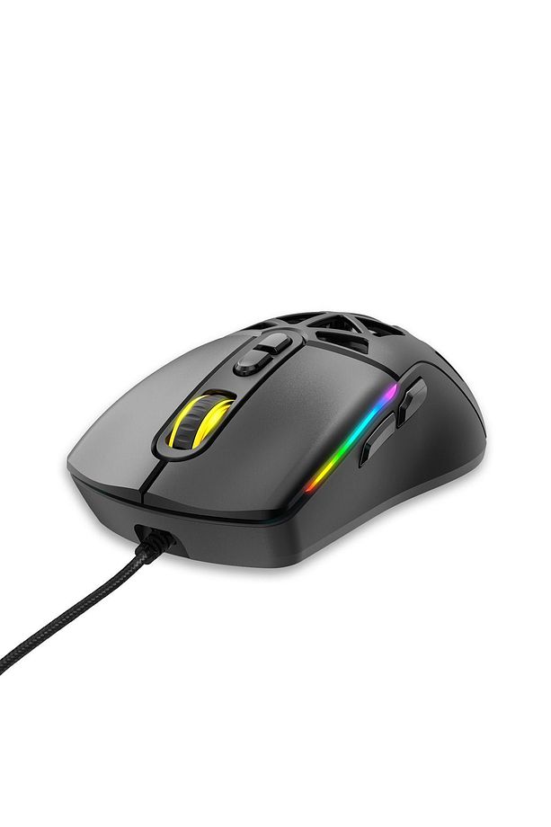 WRP-O12800-B 12800 Dpi Wide RGB Özel ABS Doku Reflex Örgü Kablolu Siyah Gaming Mouse - 3