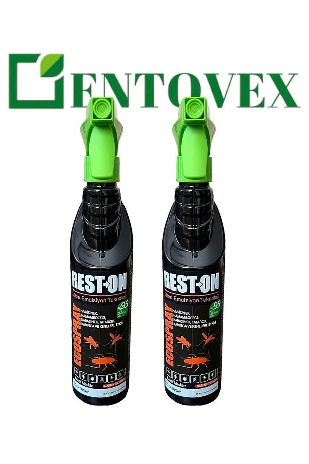 Rest-on 400 Ml Portakal Kokulu Sivrisinek,karasinek,tatarcık,kene,karınca,hamamböceği Ilacı 2 Adet - 1