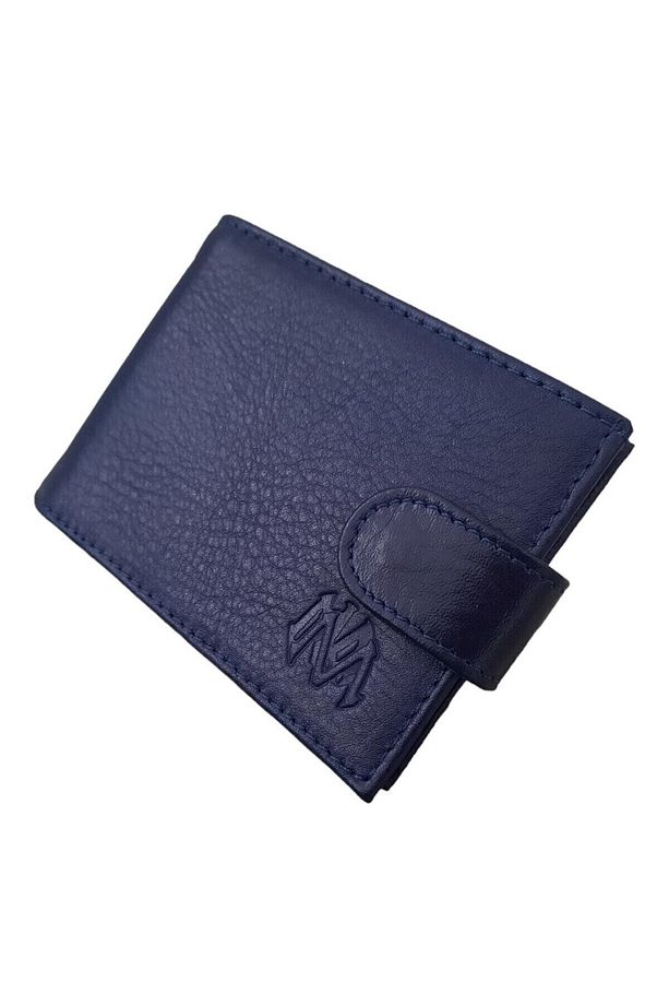 Lüks Deri Kartlıklı Cüzdan - Yatay Çıtçıtlı Model - 5