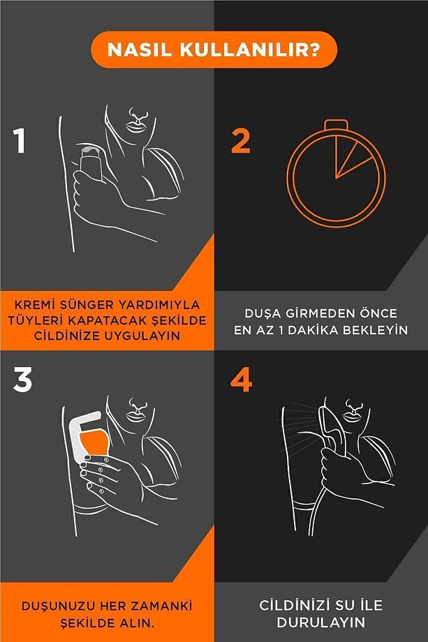Men Erkeklere Özel Koltuk Altı İçin Tüy Dökücü Krem Tüm Cilt Tipleri 100 ml X2 Adet - 2