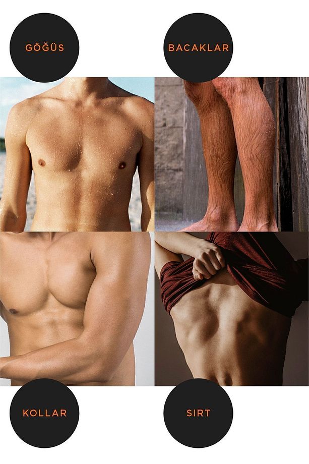 Men Tüy Dökücü Krem Normal Ciltler 200 ml + Duşta Tüy Dökücü Krem 150 ml +  Koltuk Altı Özel 100 ml - 7