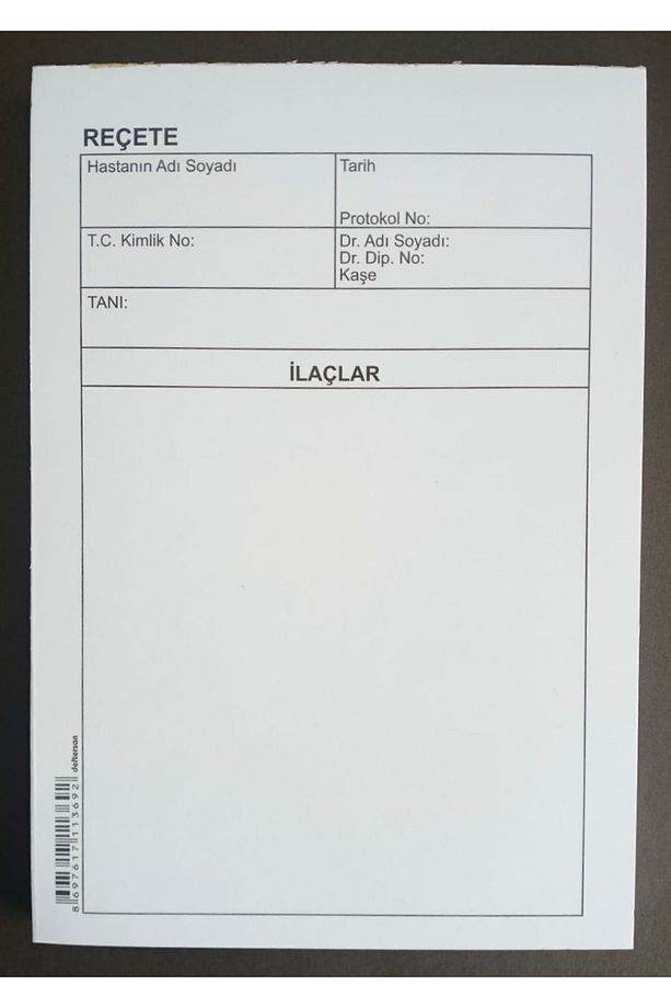 Reçete A5 100 yaprak 3 adet - 2