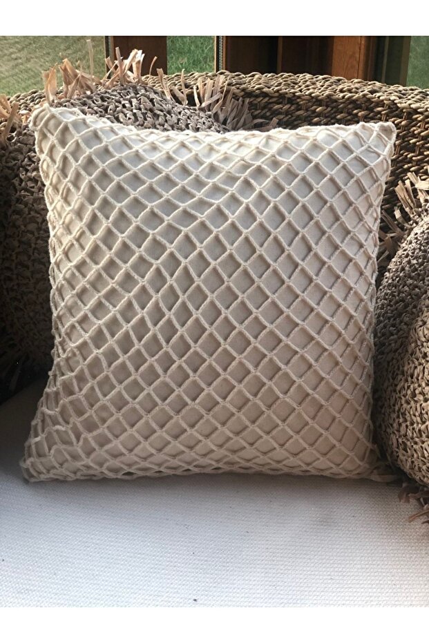 Linen Knitted Throw Pillow Case Summer Collection