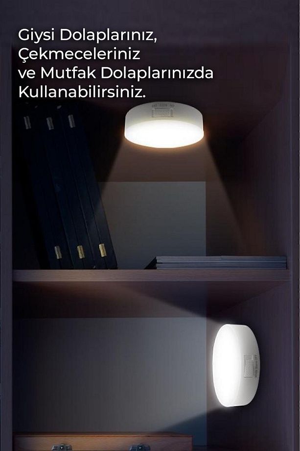 Nanopro Hareket Sensörlü Usb Şarjlı Led Işık Aydınlatma Lamba Mutfak Salon Merdiven Yatak Odası - 7
