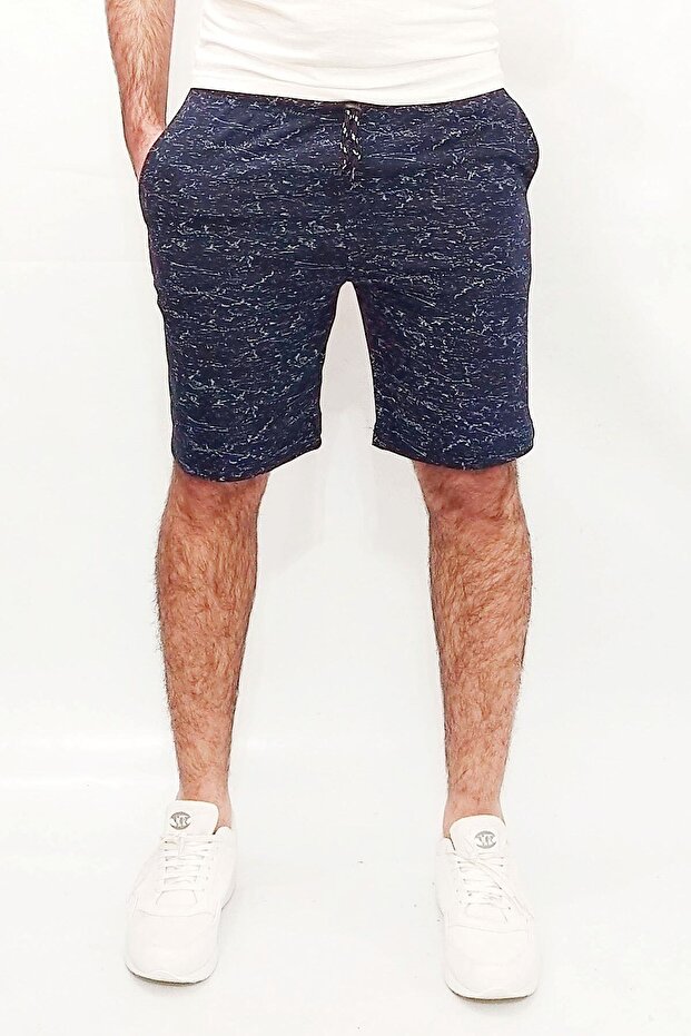 Lacivert Cam Şort - 3