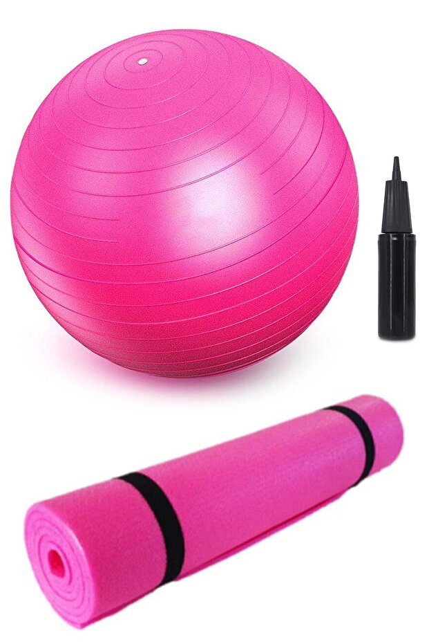 55 Cm Pilates Ball And 7mm Pilates Cushion Exercise Set Pilates Set Yoga Set