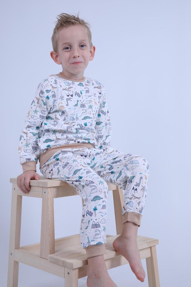 1-6 Years Unisex Girl Boy Pajamas Set Home Wear Tracksuit Set