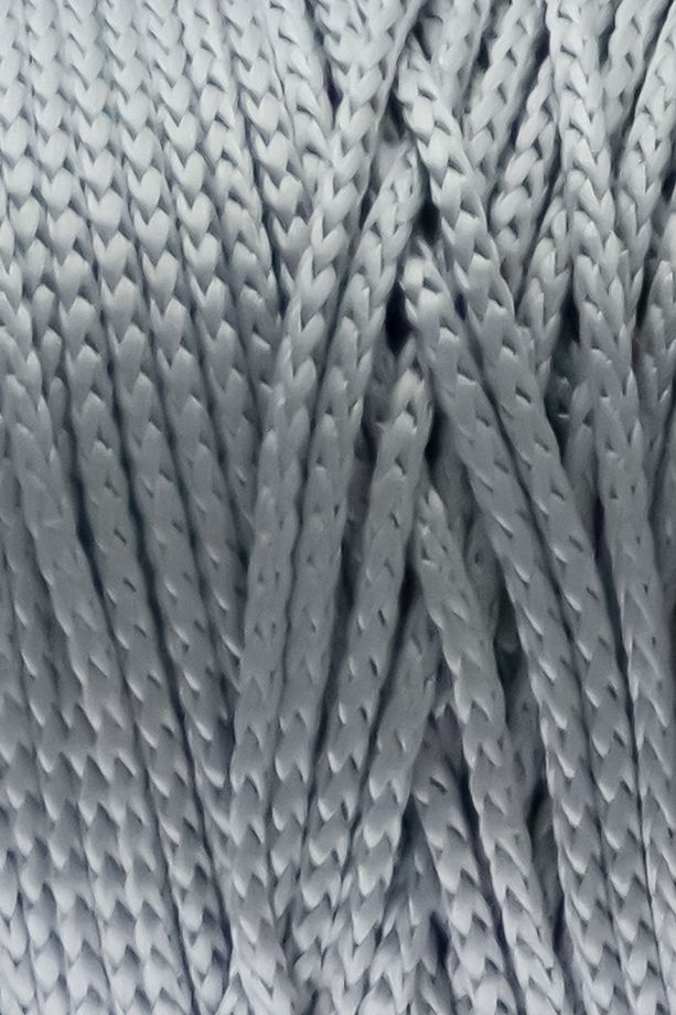 200 gr - 200 Mt - 2.5 Mm Gri (342) Polyester Makrome Ipi Çanta Ipi Supla Ipi Örgü Ipi - 2