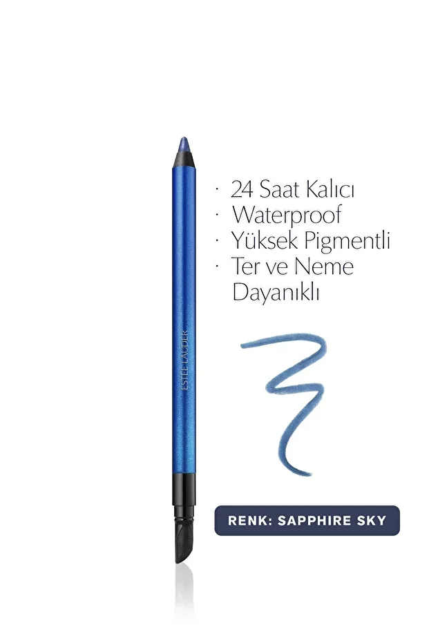 Göz Kalemi - Double Wear 24 Saat Kalıcı Suya Dayanıklı Waterproof Jel Göz Kalemi -06 Sapphire Sky - 1