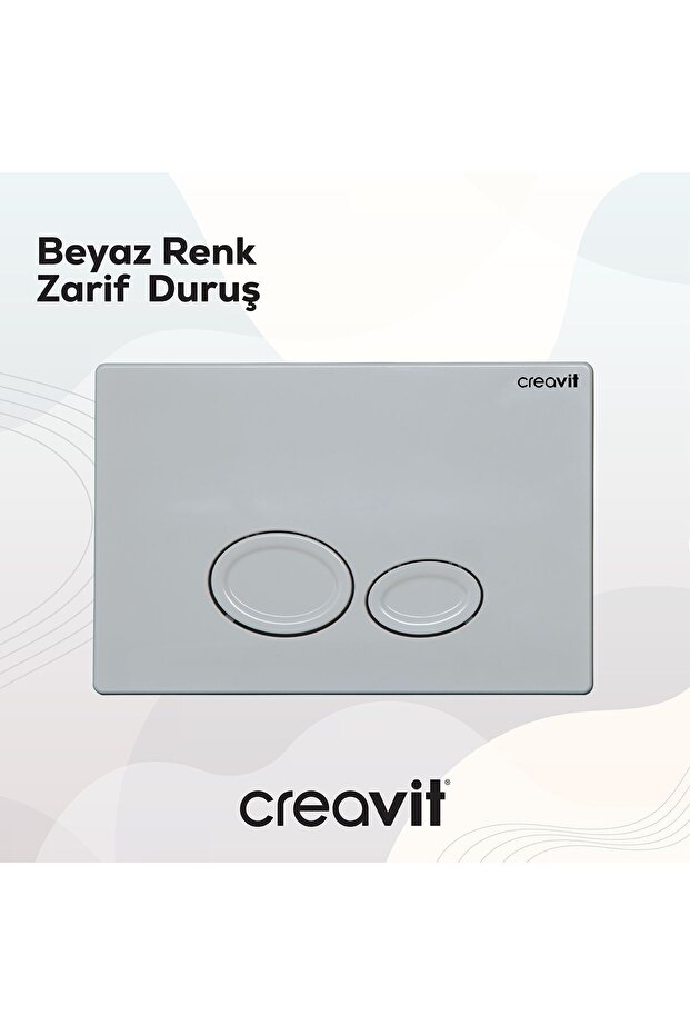 Drop Beyaz Askı Rezervuar Kumanda Paneli - 2