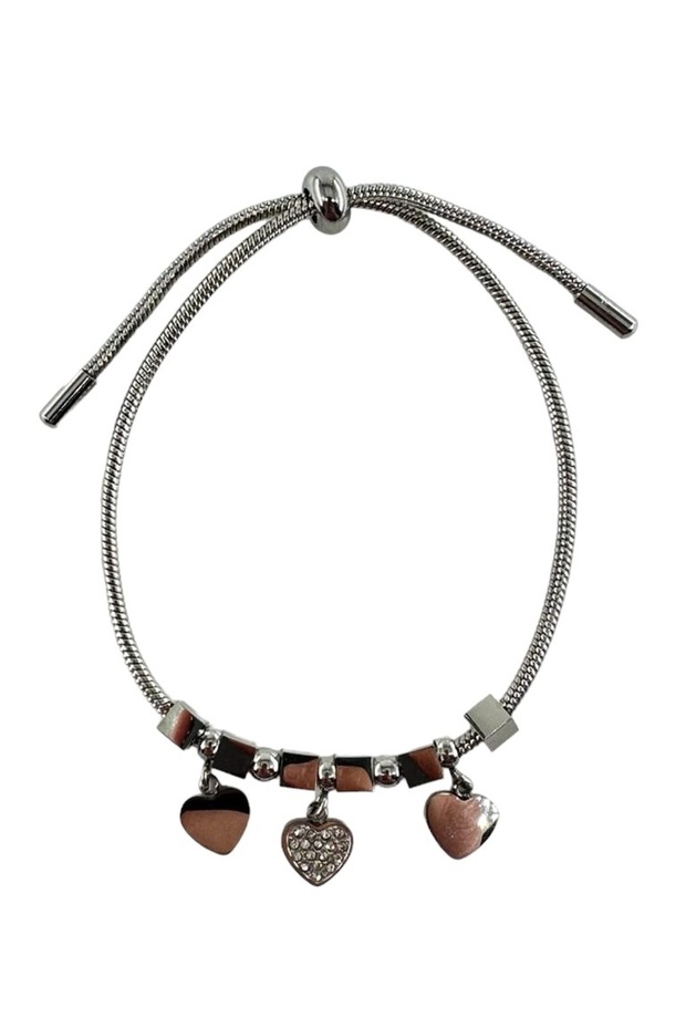 Heart-Shaped Elevator Steel Bracelet Tum001