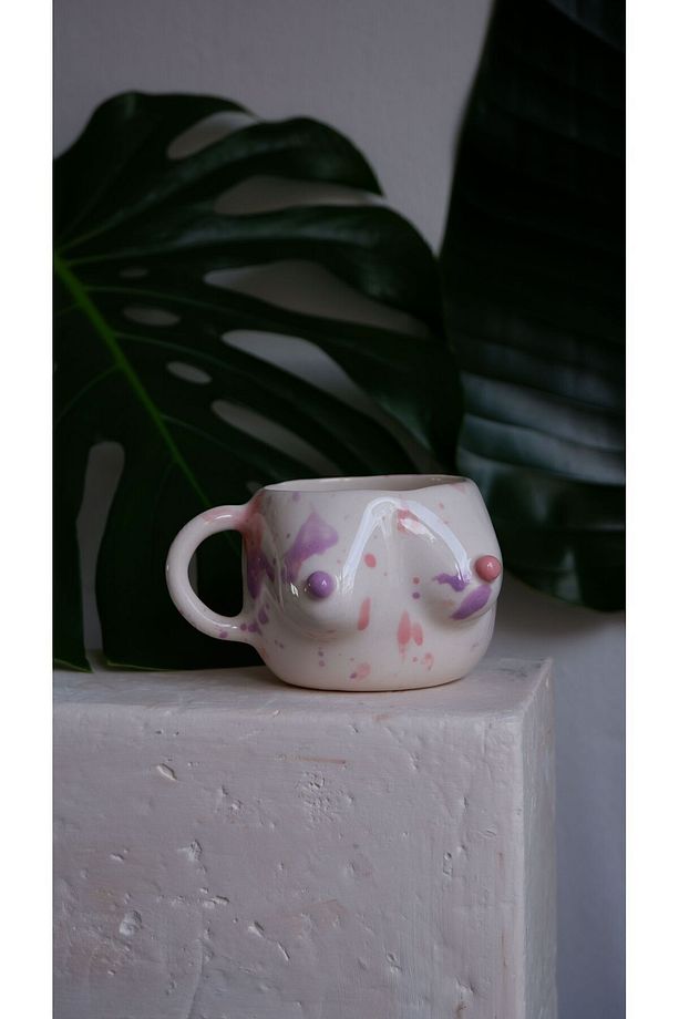 HOLİ MUG, El Yapımı Seramik Kupa, Memeli Bardak , Memeli Kupa, Memeli Mug, okyanusceramic - 3