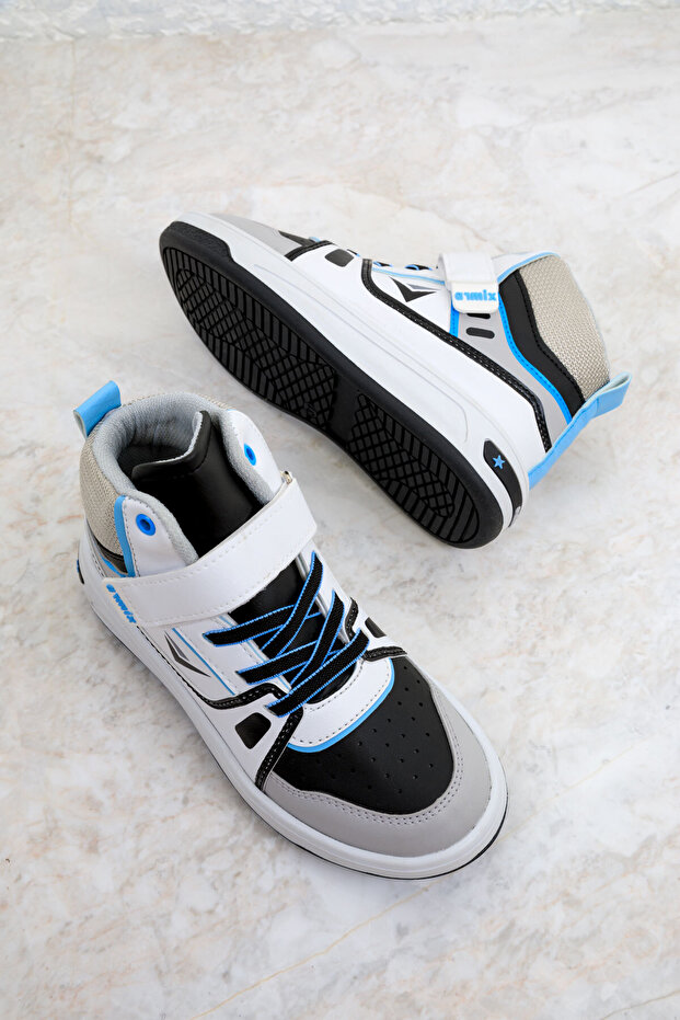 Gyerek tornacipő 19608 - jég, füstölt, fehér - 2